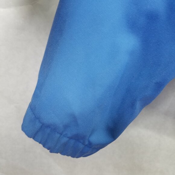 Vtg LL BEAN Windbreaker Jacket Men's L Blue Anorak Hooded Zip Pocket Canvas USA - Picture 15 of 16